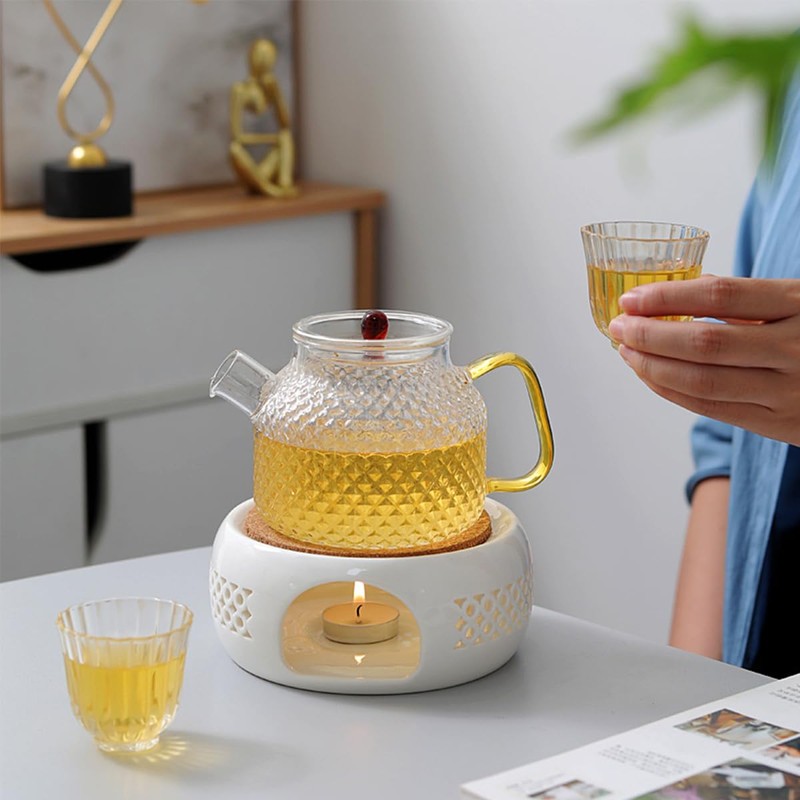 Hsthe Sea Teapot Warmer for Teapot Ceramic Teapot Warmer with