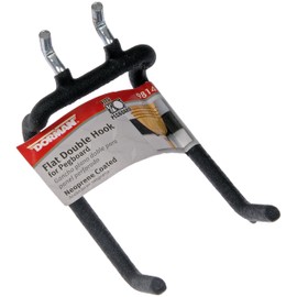 Dorman Hardware 4-9814 Coated Flat Double Hook for 1/4" Pegboard