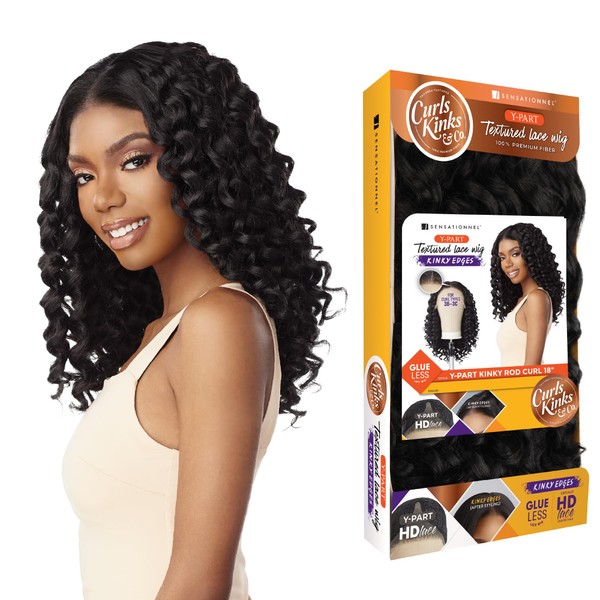 Sensationnel Curls kinksandco kinkyedges wig - kinky rod curl 18
