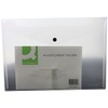 Q-Connect A4 Document Folder Plastic Clear Popper KF01244Q - Pack
