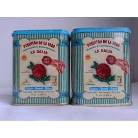 Pimenton De La Vera Sweet Set of 2 Tins 2.5 Oz/ 70 G Each