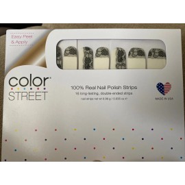 Color Street Real Nail Polish Strips ~ I Love Lacey ~  Retired HTF Overlay ~ NIP