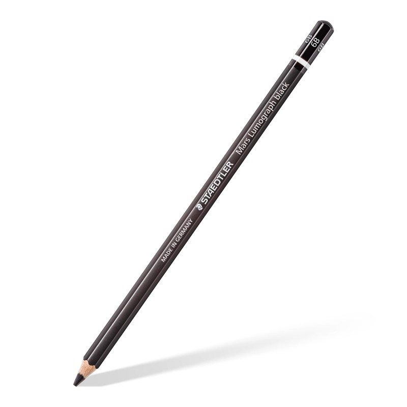 Staedtler Mars Lumograph 100B-6B Premium Quality Pencil 6B Box of