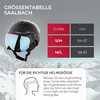 Black Crevice Ski Helmet, black, 54-57 cm