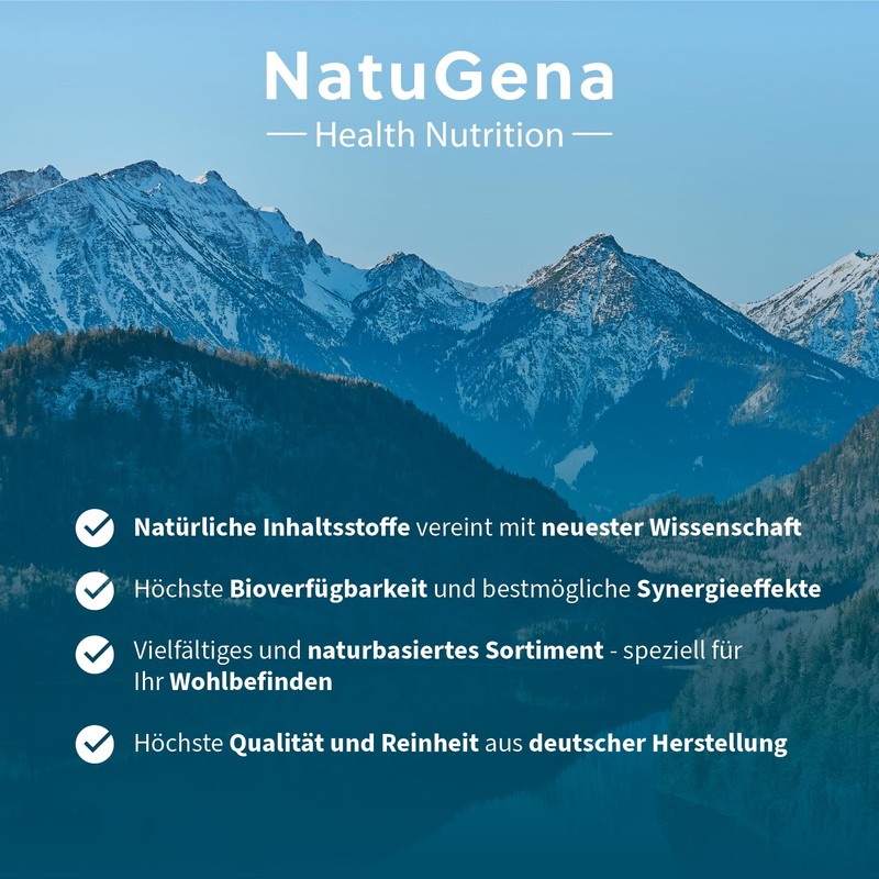 NatuGena D-Mannose, 2 g per scoop, high purity D (+)