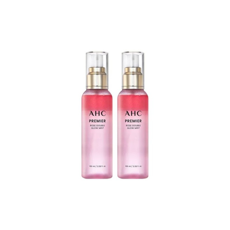 AHC 프리미어 로즈 더블 글로우 미스트 100ml 2개 AHC Premier