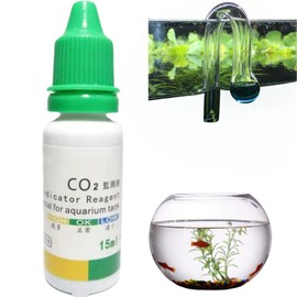 Oumun Aquatic CO2 Glass Drop Checker,CO2 Drop Checker,CO2 Aquarium Kit,Fish Tank Test CO2 Kit,Fish Tank CO2 Monitor,Transparent CO2 Drop Checker,CO2 Glass Drop Checker,Hook Shape And Test Solution
