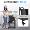 Gtouse 2 Tier Open Laptop Charging Cart with Wheels, 10