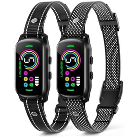 Bark Collar, 2 Pack Dog Bark Collar for Large Medium Small Dogs, Rechargeable Anti Barking Device for Dogs, Smart Training Collar with Beep Vibration 5 Sensitivity, Dog Bark Deterrent Devices