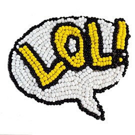 LOL Emoji Comic Book Pop Art Hair Clip Funny Costume Cosplay