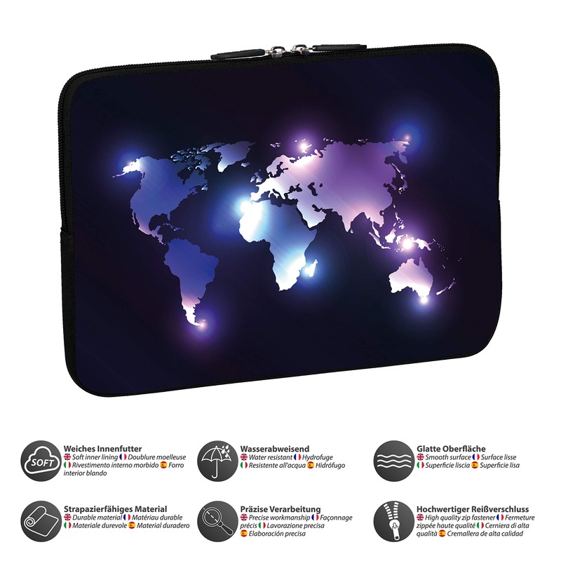 PEDEA Tablet Bag Case Design Sleeve for 10.1 inch, Dark
