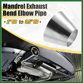 Motoforti Car Mandrel Exhaust Bend Elbow Pipe 304 Stainless Steel Concentric Reducer 2" OD to 3.5" OD 2pcs Long-lasting