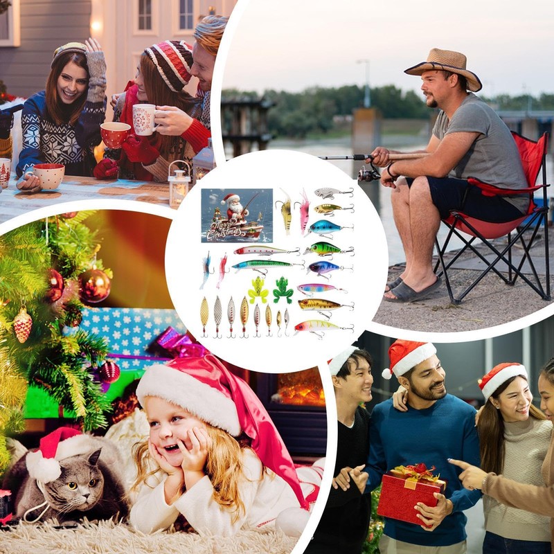 Fishing 2024, Fishing Lure For Christmas, 24 Days Christmas Countdown