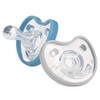 Dr. Talbot's Soft-Flex Chupetes ortodónticos 6-12 meses, azul/gris, paquete de