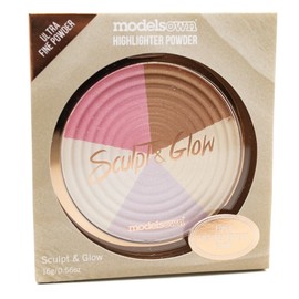 Models Own Sculpt & Glow Ultra Fine Highlighter Powder, Strongl Light 09  .56oz