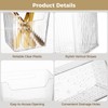 yeesport 4 PCS Cabinet Door Organizer Bins, Clear Plastic Wall