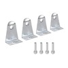 2" Metal Hold Down Brackets with Pins, Blind Brackets Bottom