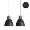 Ziqili 2 Pack Kitchen Pendant Light Fixtures,Farmhouse Pendant Light Solid