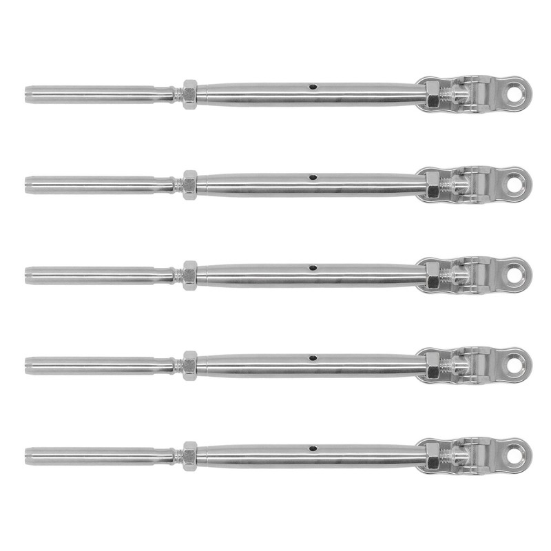 5PCS Thread Swage Lag Screw Stainless Steel 3/16in Cable Railing