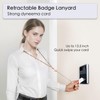 3 Pack Set Retractable ID Badge Holder with Bling Neck