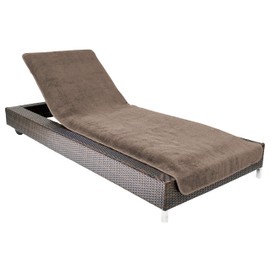 Brandsseller Protective Cover for Garden Lounger, Beach Lounger Cushion, Terry Cloth Cover, 100% cotton, approx. 75 x 200 cm.