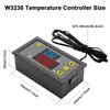Temperature Controller, Binghe Pack of 2 W3230 110-220 V Digital