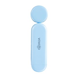 VAVOFO USB Rechargeable Book Light, Blue Light Blocking, Amber Light Clip On Bookmark Shaped Reading Light, Eye Care 6 LEDs Book Light for Bookworms Reading in Bed with 9 Lighting Modes (Light Blue)
