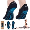 D and H Bamboo Non-Slip Yoga Socks for Women, (Medium)