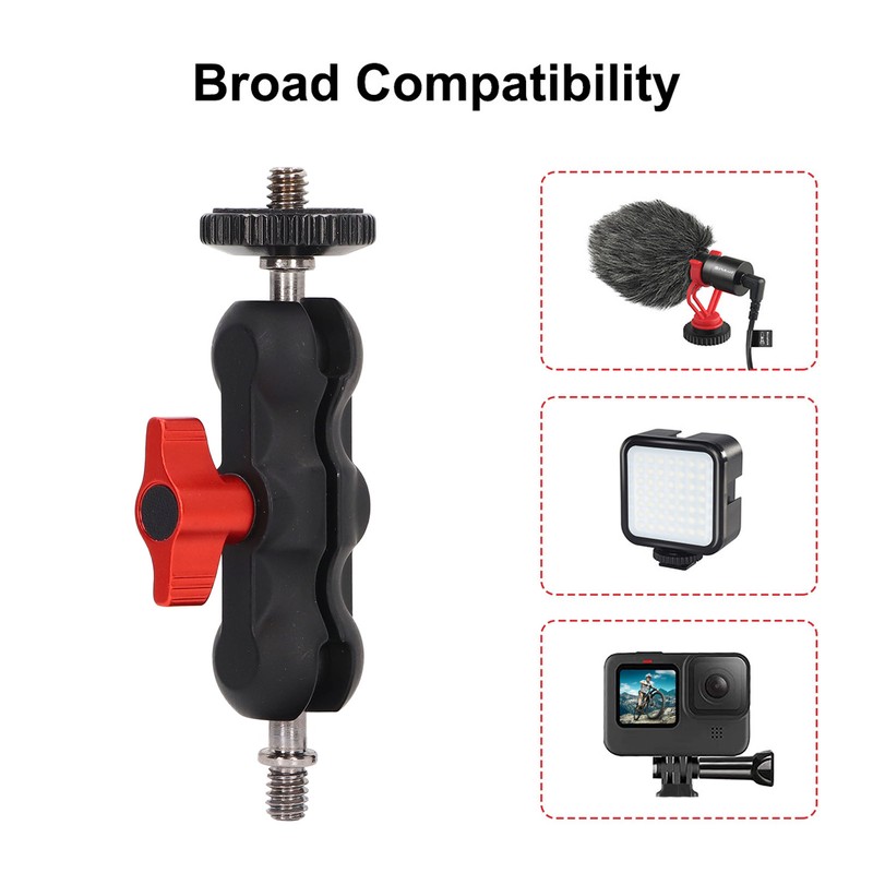 Camera Super Clamp Ball Head Crab Claw Clip Universal Monitor