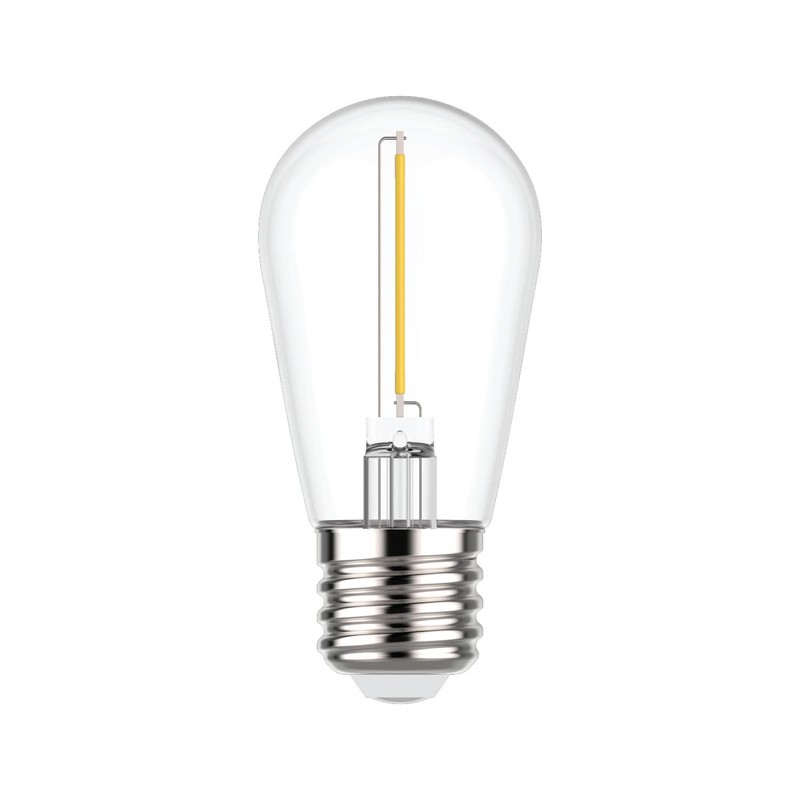 GE LED String Light Bulb Replacements, Soft White, S14 Bulbs,