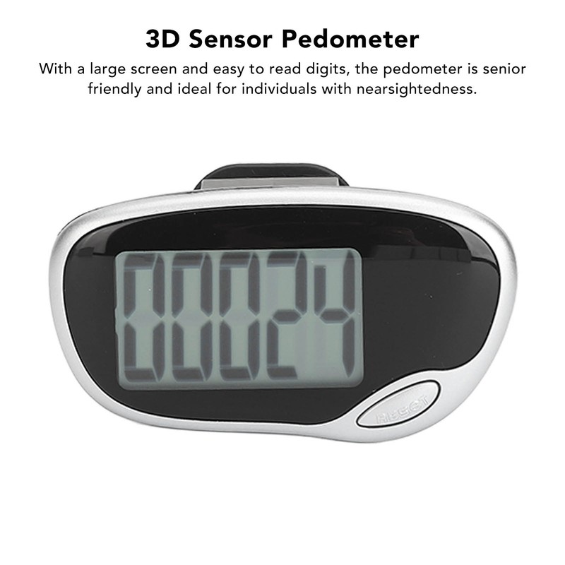 Walking Pedometer Large Digital Display Screen Accurate Step Counter for