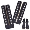 PH PandaHall Leather Lace-in Boot Zipper Inserts, 6.1 x 2.1