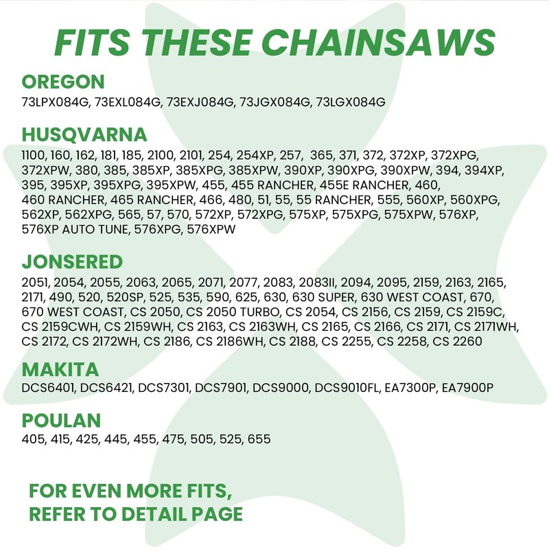 BYANE Carbide Chainsaw Chain 24 Inch, 3/8 Pitch, 058" Gauge,