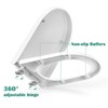 Small Soft Close Toilet Seat U Shaped D Shape Bowl