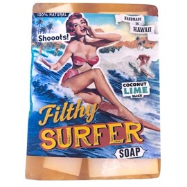 Filthy Surfer BAR SOAP Coconut Lime Grapefruit NATURAL Onolicious Citrus Choke