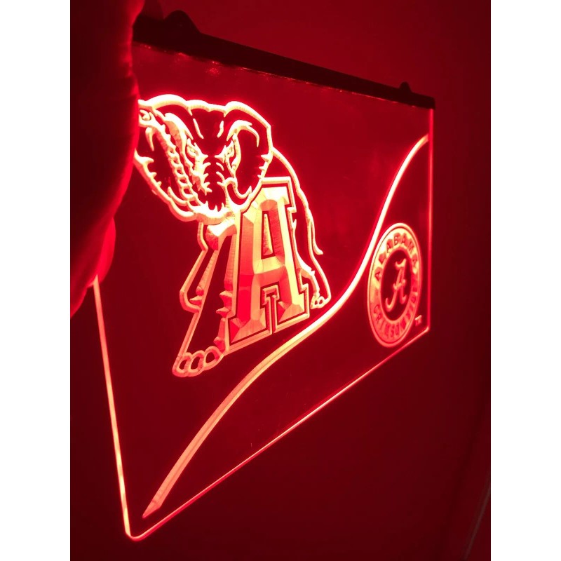 Alabama ROLL TIDE LED Light Sign for Game Room,Office,Ba