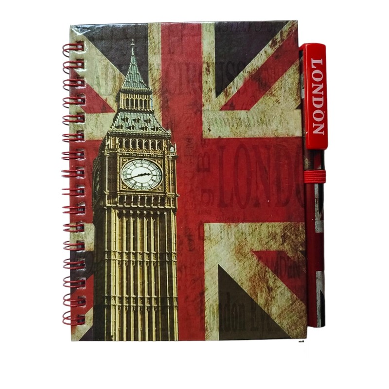 Stationary A6 Union Jack Notebook Pen - UK Flag Notepad