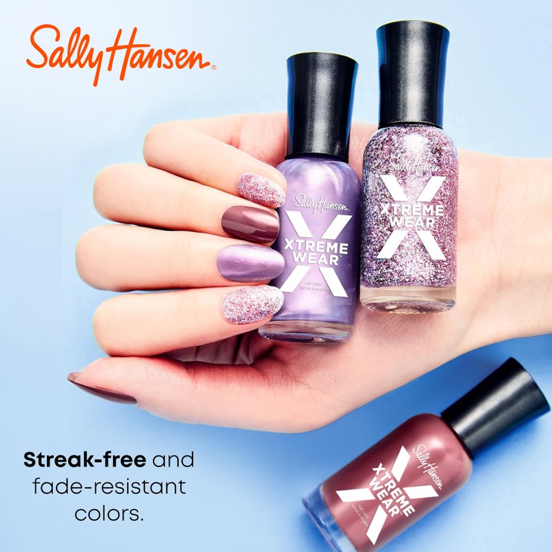 Sally Hansen Xtreme Wear Nail Polish | Streak-Free, Shiny Finish,