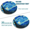 WOW DING Coasters for Drinks Ceramic Van Gogh Art Coasters