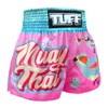 Tuff Boxing Muay Thai Shorts Trunks (TUF-MS633-PNK, M)
