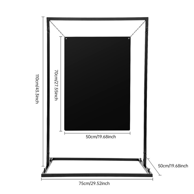 Modern Wedding Welcome Sign Stand with 19.68 * 27.55in Chalkboard