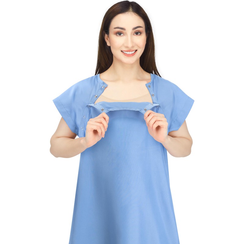 NY Threads Women's Hospital Gown Soft and Stylish Patient Gown,