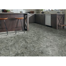 Iron Mountain 2.6-mil x 12-in W x 12-in L Water Resistant Peel and Stick Vinyl Tile Flooring (24-sq ft/Carton)