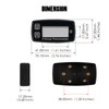Taikemeti LCD Display Digital Engine Temperature Gauge Thermometer Waterproof Thermometer