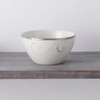 Noritake Platinum Wave 6" Rice Bowls, Set of 4