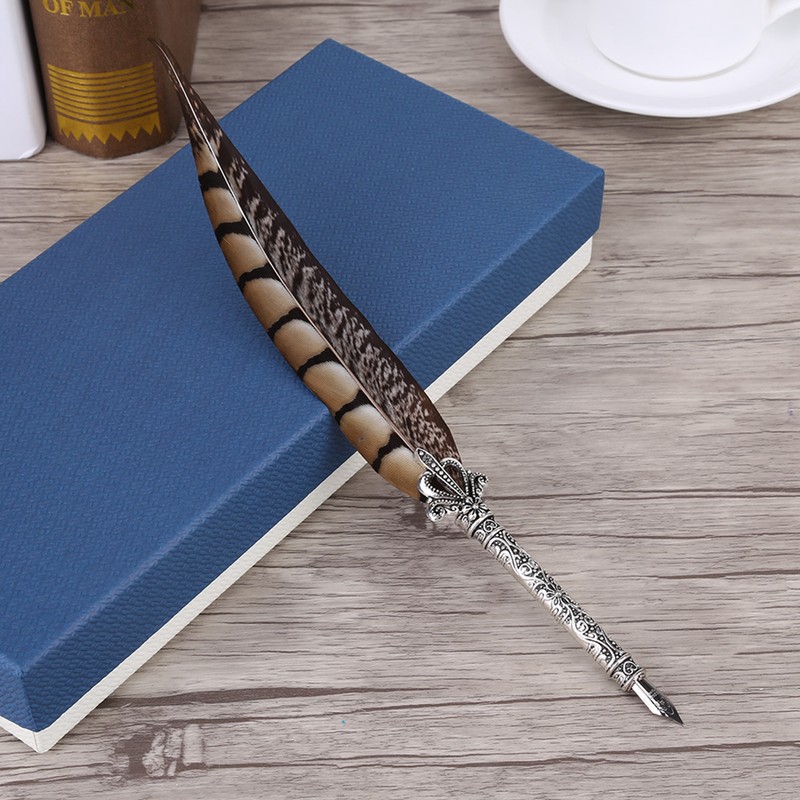Antique Feather Fountain Dip Pen Quill Pen Writing Stationery Business