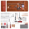 VEVOR Leather Working Tools Kit, 72 PCS with Portable Leather