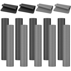 LEIFIDE 10 Pack Yoga Mats Bulk, 68'' x 24'' x 4mm Thick Yoga Mats for Kids and Adult Gym Bundle Latex Free Exercise with Non Slip Texture for Outdoor Pilates or Workout(Black,Gray)