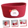 WHAMVOX Craftsmanship Christmas Storage Box Cotton Rope Baskets Woven Storage