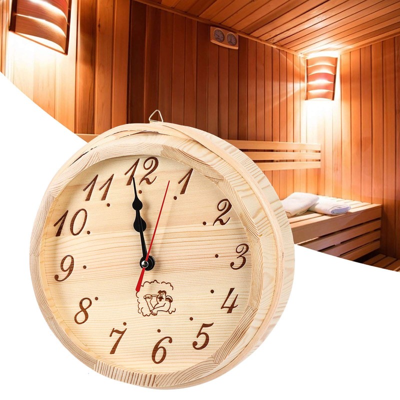 Sauna Clock Elegant Wood Wall Clock Sauna Timer Clock Home